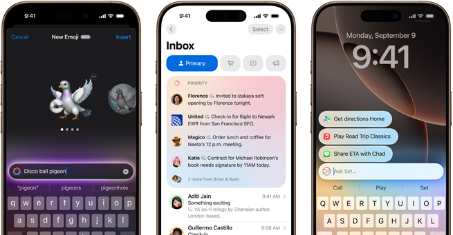Apple Intelligence capabilities with Genmoji, Summary, Type to Siri on iPhone 16 Pro