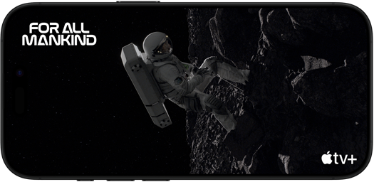 The Red Moon: Episode 1 scene from the Apple TV+ series For All Mankind displayed on the iPhone 16 Pro
