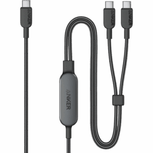 Anker 2-in-1 USB-C to USB-C Cable (4ft, 140W, Braided)
